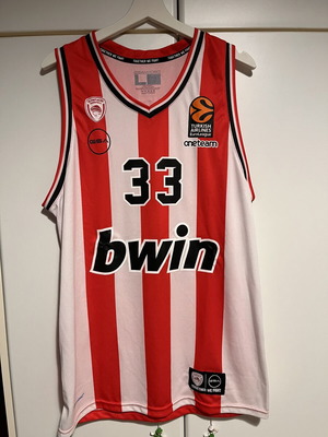 Olympiacos Euroleague 2023-24 Basketball Jersey Milutinov #33 like new, size L