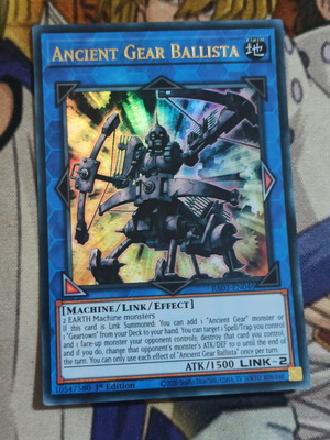 Ancient Gear Ballista κάρτα Yu-Gi-Oh! σαν καινούργιο