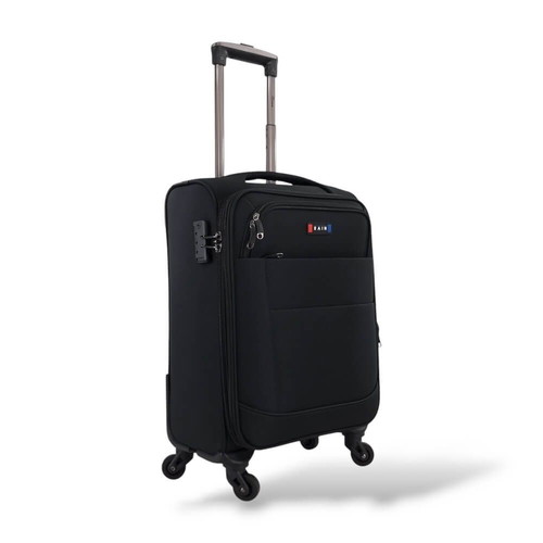 Rain RB2007-20 fabric cabin suitcase new, black