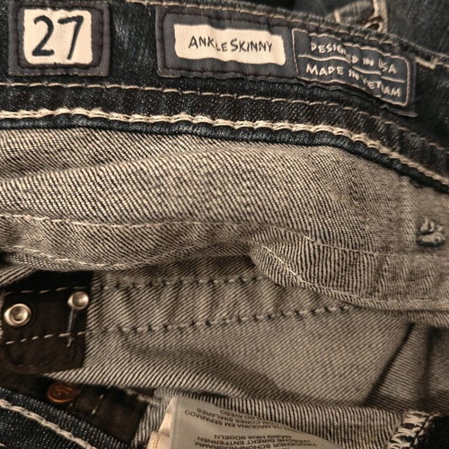 Miss Me women's jeans used, ankle length, blue, size S