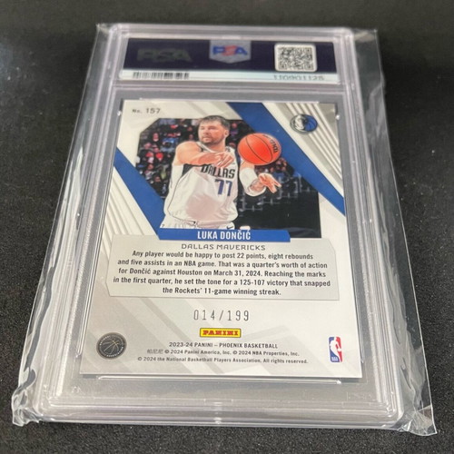 Luka Doncic PSA 10 /199 card like new