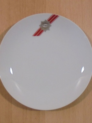 TWA Trans World Airlines old promotional ceramic plate used