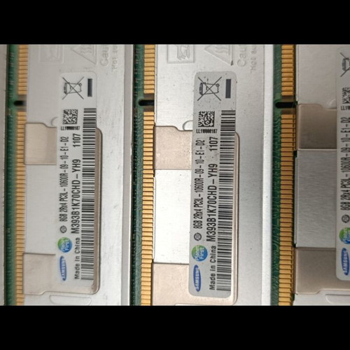 Samsung 32GB DDR3 memory modules, 4 pieces of 8GB