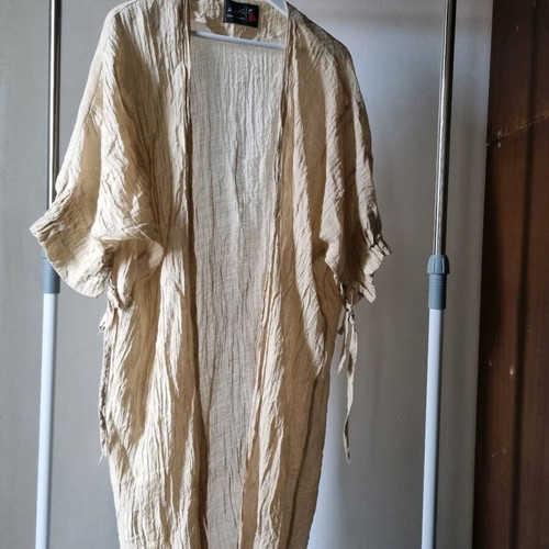 Cotton pareo like new, one size, beige