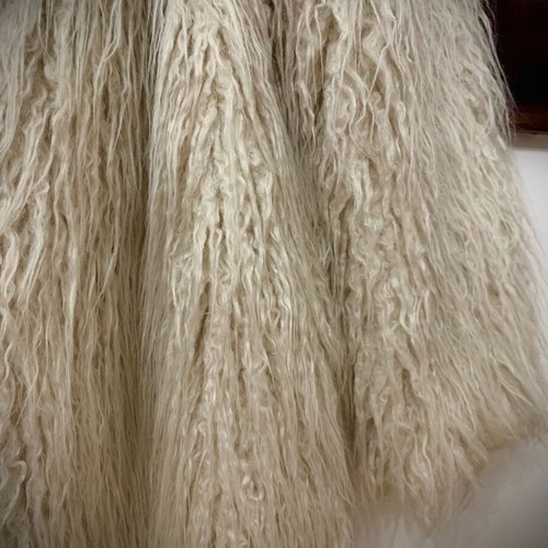 Ckontova Boho Faux Fur Coat like new, one size, grey beige