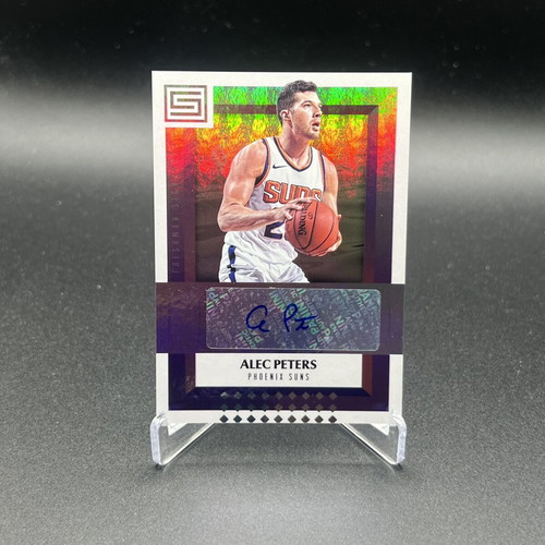 2017-18 Panini Status Freshman Signatures Alec Peters RC Autograph card