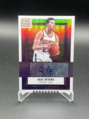 2017-18 Panini Status Freshman Signatures Alec Peters RC Autograph card