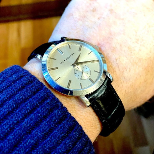 Burberry watch used, stainless steel, waterproof with sapphire 40mm
