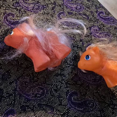 My Little Pony Baby Generation 1 like new, 2 together, orange and pink