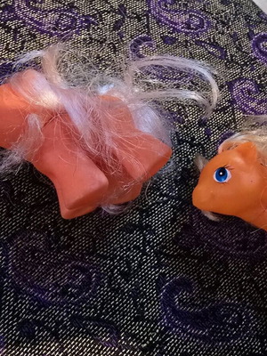 My Little Pony Baby Generation 1 like new, 2 together, orange and pink