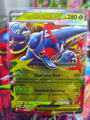 Pokémon TCG Mega Heracross ex PFL 004 like new