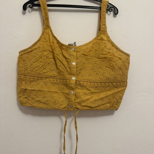 Attrattivo crop top like new, yellow and orange, adjustable size L