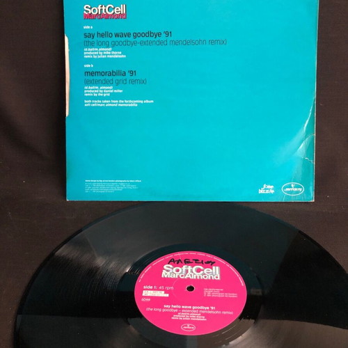 Soft Cell Marc Almond Say Hello Wave Goodbye 91 vinyl used, electronic