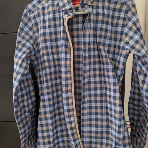 Shirt slim fit, size S, like new, blue