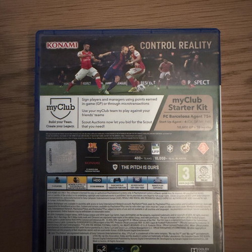 PES 2017 PS4 game like new