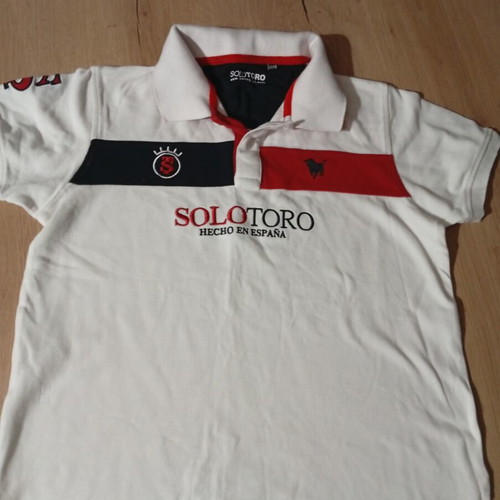 Solotoro Polo Shirt for Boys 12-14 Years Like New White