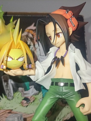 Shaman King Yoh PVC επίσημη συλλεκτική φιγούρα σαν καινούργιο