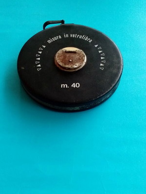 Antique tape measure used, 40 meters