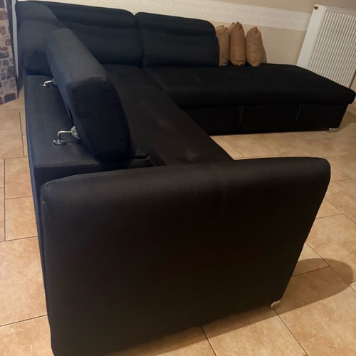 Corner sofa bed with storage space like new