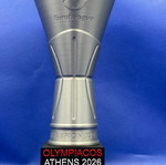 Τρόπαιο Ολυμπιακός Ευρωλίγκα 2026 με λογότυπο και βάση κατόπιν παραγγελίας