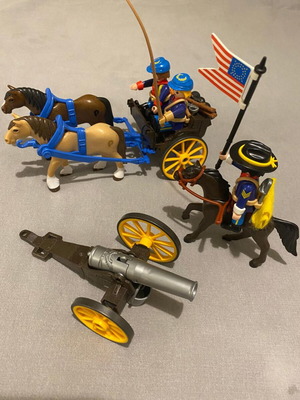 Playmobil 5249 western Άμαξα Ιππικού με στρατιώτες και κανόνι