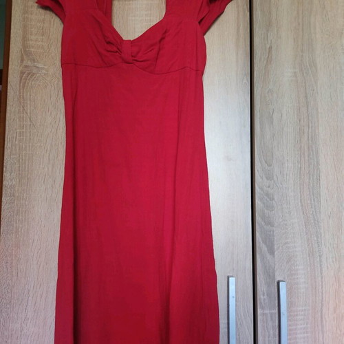 Kate Moss mini dress with zipper like new, red