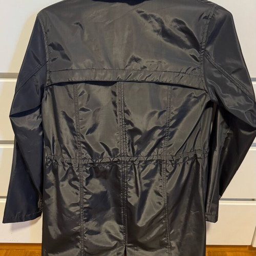 Waterproof windbreaker women's jacket with hood like new, size XS, green