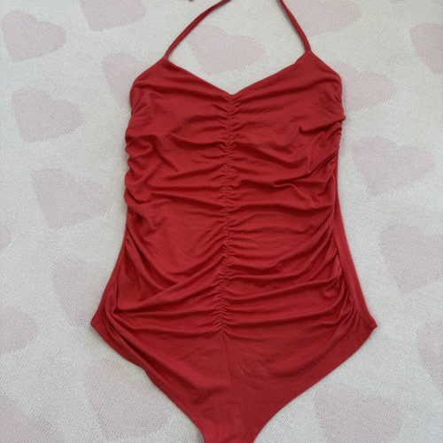 Women's bodysuit like new, viscose, red, size Small