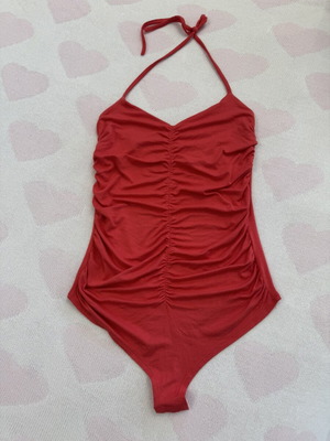 Women's bodysuit like new, viscose, red, size Small