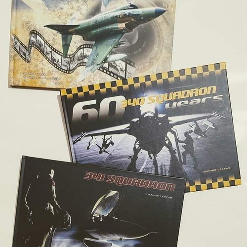 Hellenic Air Force Anniversary Albums of Squadrons 341M and 348MTA new