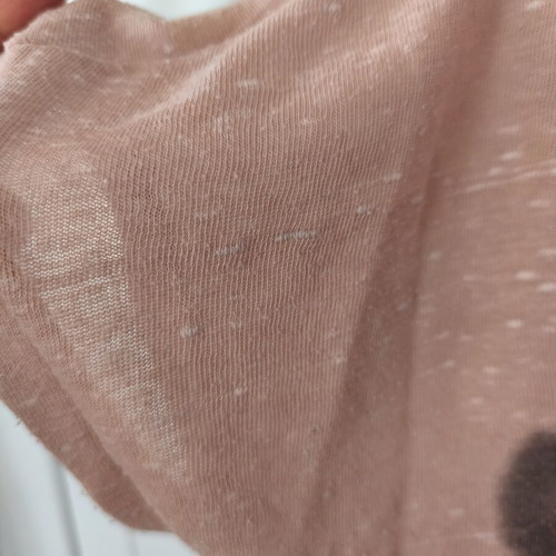 Short-sleeve blouse with studs, like new, pink, size M