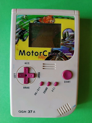 Moto cross electronic game used without sound