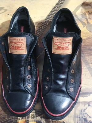 Levi's sneakers used, black, size 44