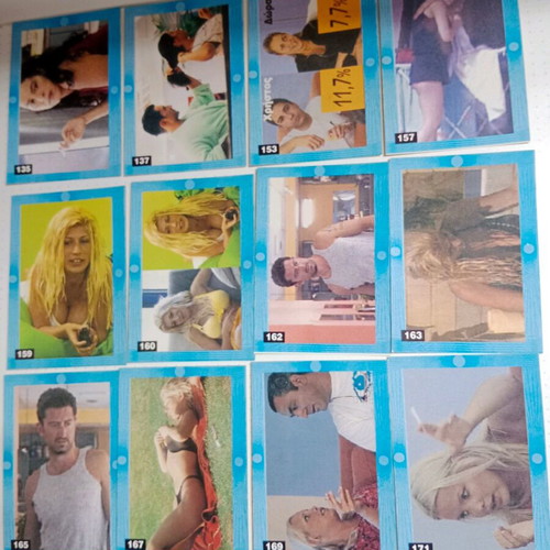 Big Brother Polystar 67 single cards used