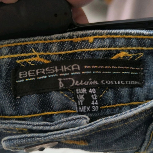 Y2K denim shorts Bershka used, size large, blue