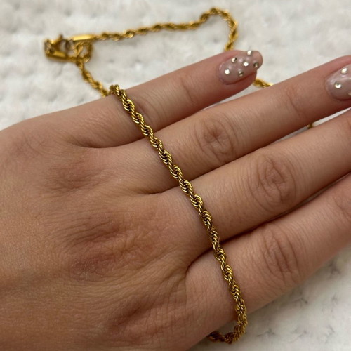 Stainless steel gold cross necklace with new chain