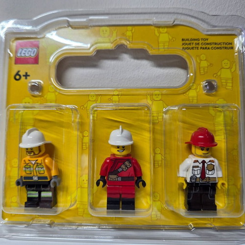 Lego 3 Minifigures Fire Department new