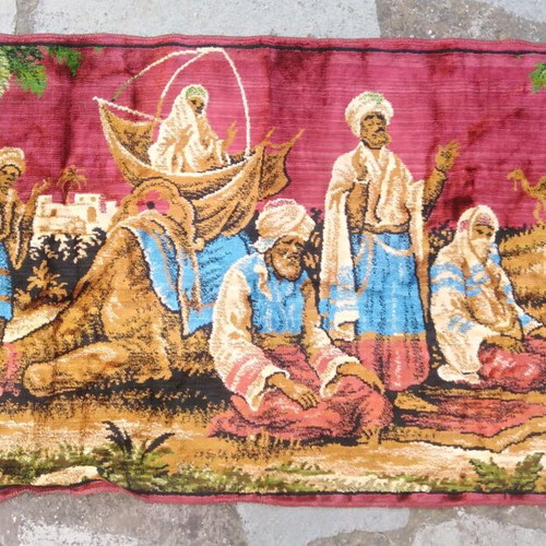 Velvet wall hanging used with theme "Prayer in the desert" 1.00x0.55