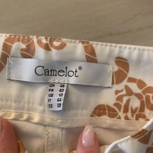 Camelot pants like new, white and beige, sizes S and M