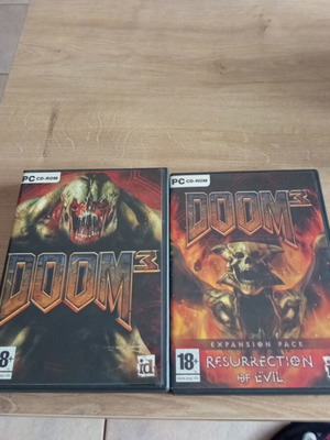Doom 3 and Resurrection of Evil PC games like new