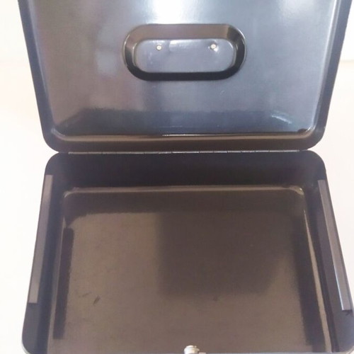 Rexel cash box used, metal with lock