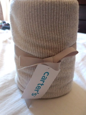 Carter's Ribbed Knit Baby Blanket new with tags