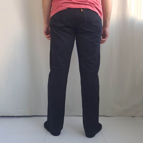 Levi's Orange Tab 615 Slim Tapered Black Jeans like new W33 L32