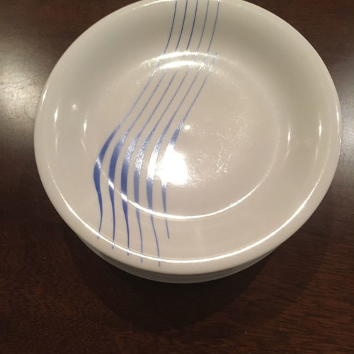 Fruit plates used, set of 6 pieces