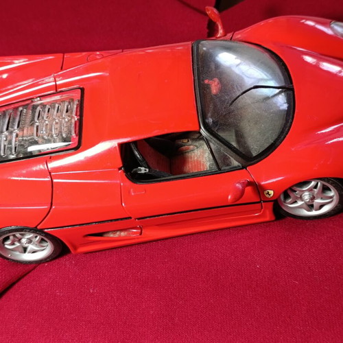 Ferrari F50 Shell Maisto μεταχειρισμένο μεταλλικό μοντέλο κλίμακας 1/18