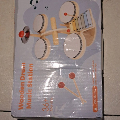 Wooden drum set percussion xylophone 7 in 1 new