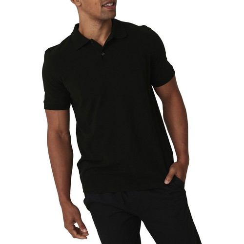 Polo shirts black size Large pack of 6 new