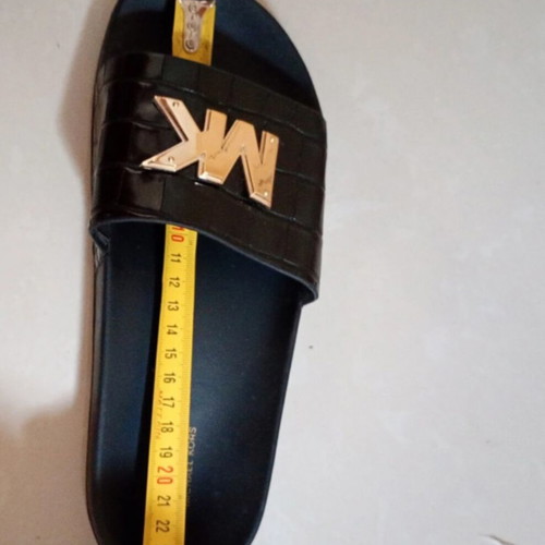 Michael Kors Gilmore sandals size 38, like new, black and gold