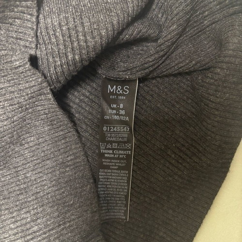 Marks & Spencer turtleneck sweater like new, gray, size S