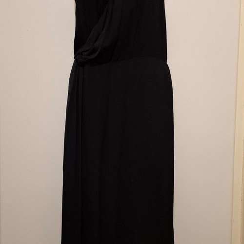 Vintage Dolce & Gabbana D&G Black Halter Neck Maxi Dress 2XL New